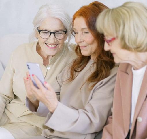 image of women on a video chat